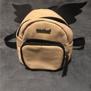 Supernatural Castiel Join the Hunt Pink Mini Backpack with Black Wings